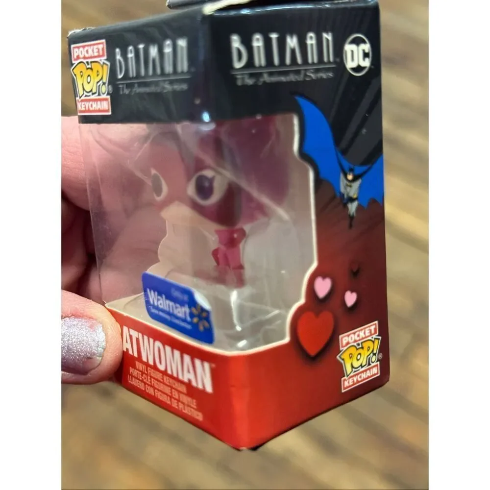 Catwoman heart valentines funco pop keychains nib mini bag charm decor backpack